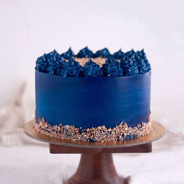 Blue Decorated Cake