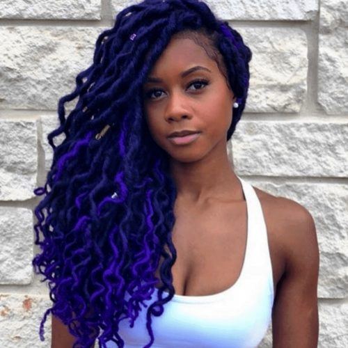 Blue Curly Hair