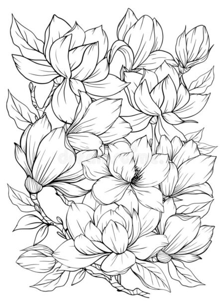 desenho-para-colorir-flores