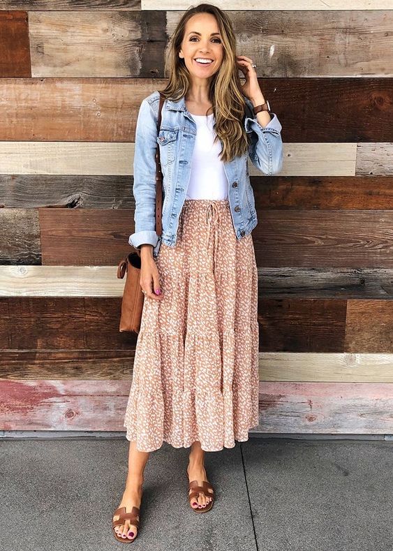 Fashion Look with long skirts