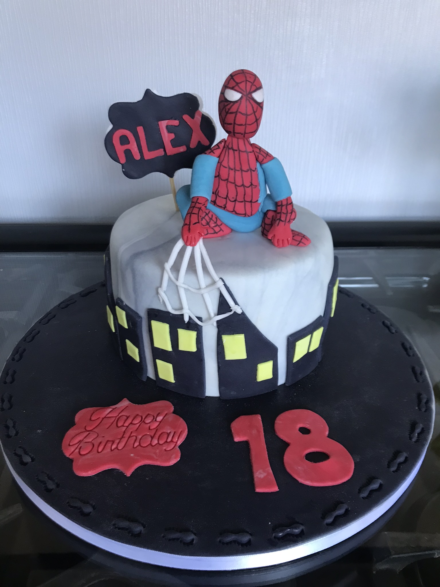 Spider Man Decorated Cake