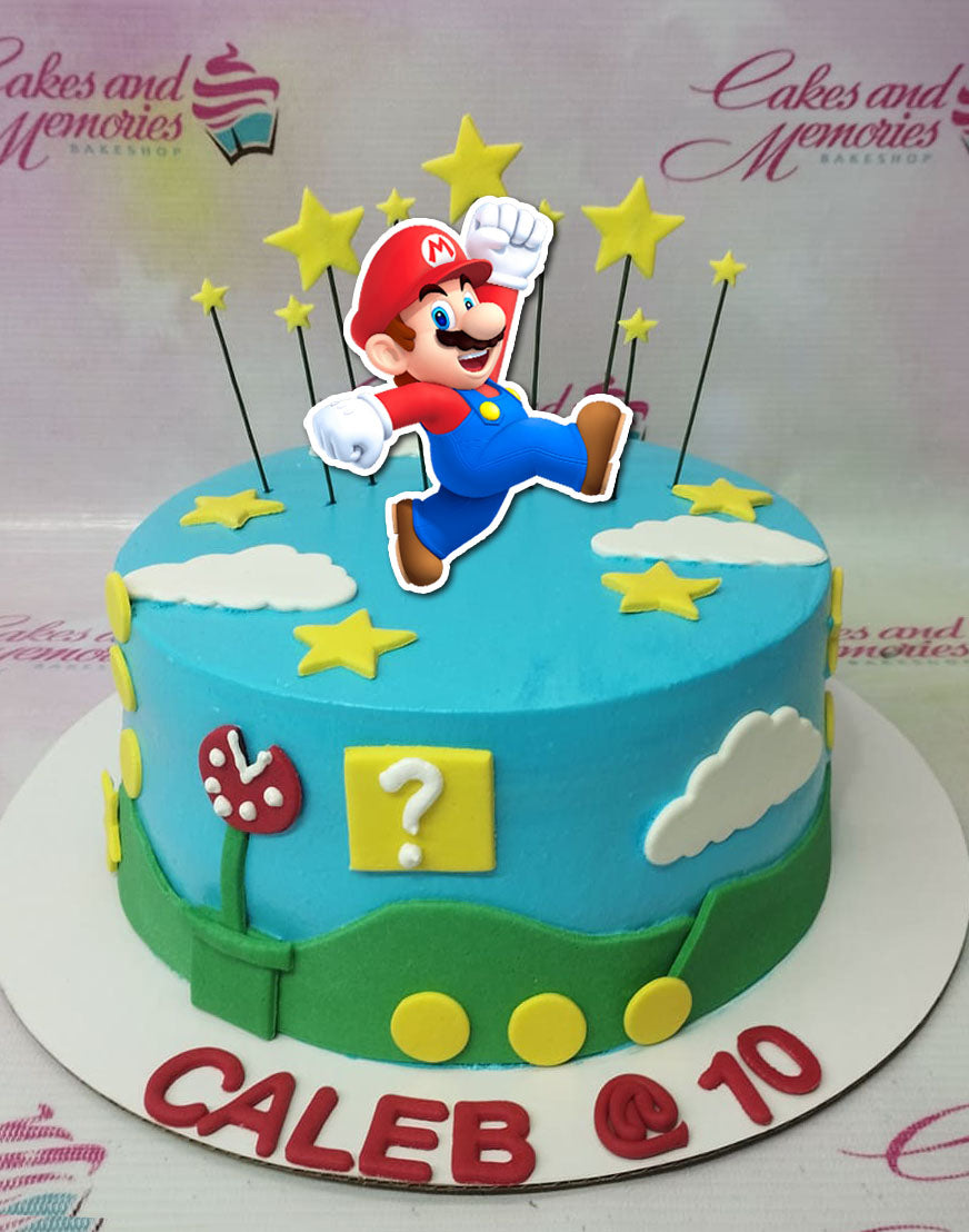 Mario Bros Decorated Cake