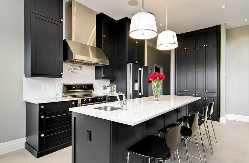 Black And White Kitchen Decoration