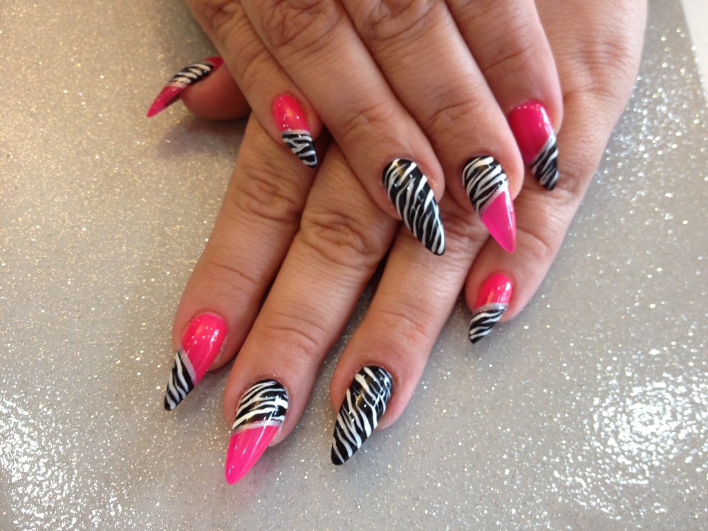 Zebra Decorated Nail