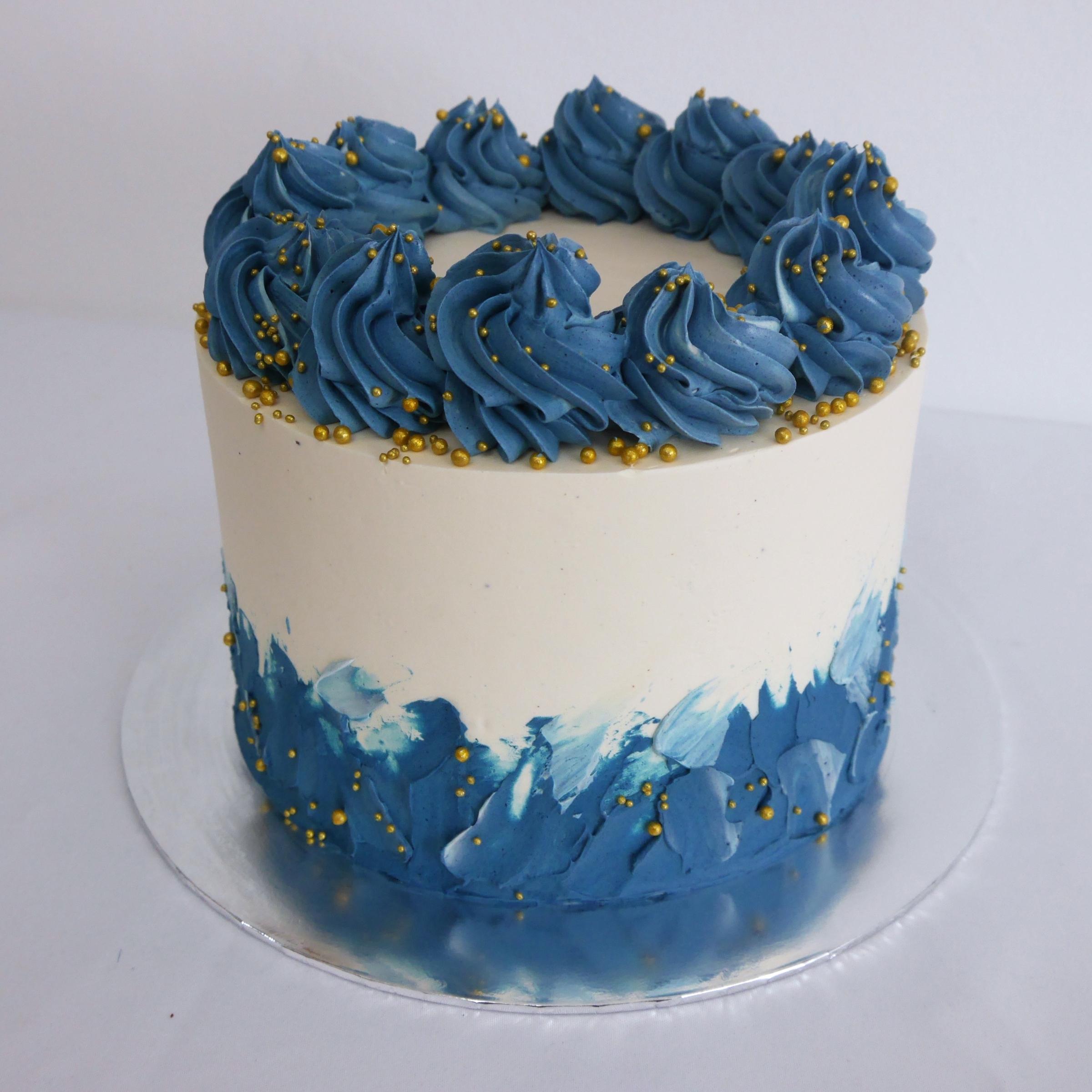 Blue Decorated Cake