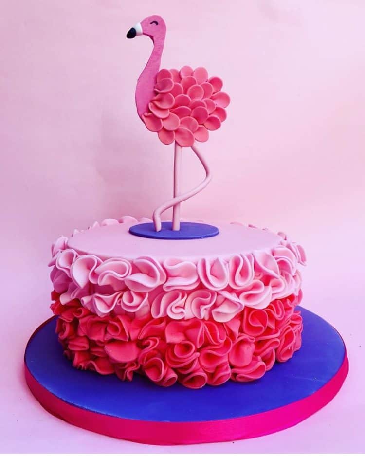 Flamingo Decorated Cake