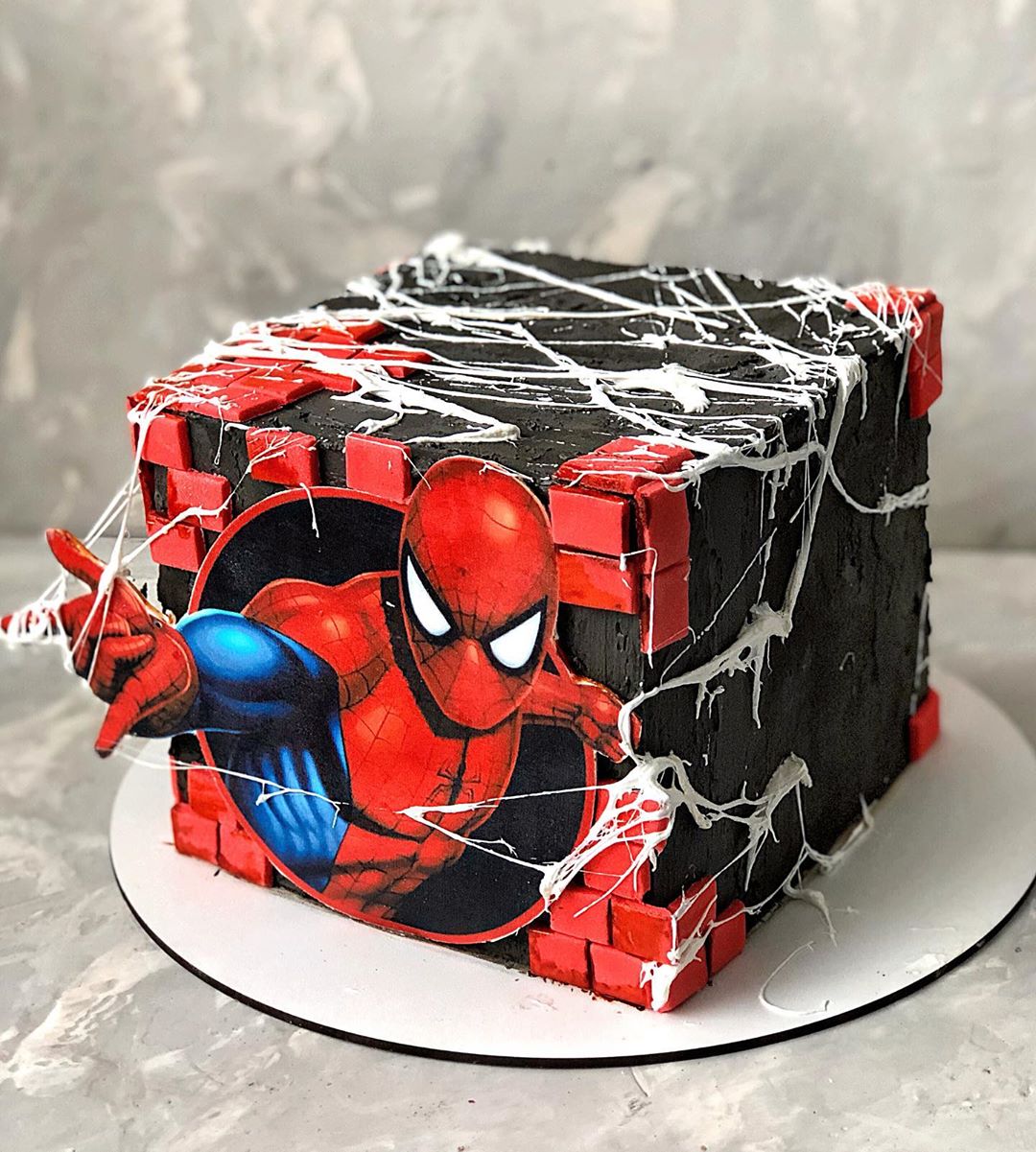 Spider Man Decorated Cake