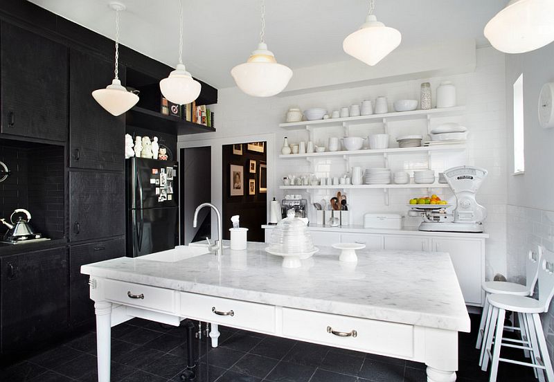 Black And White Kitchen Decoration