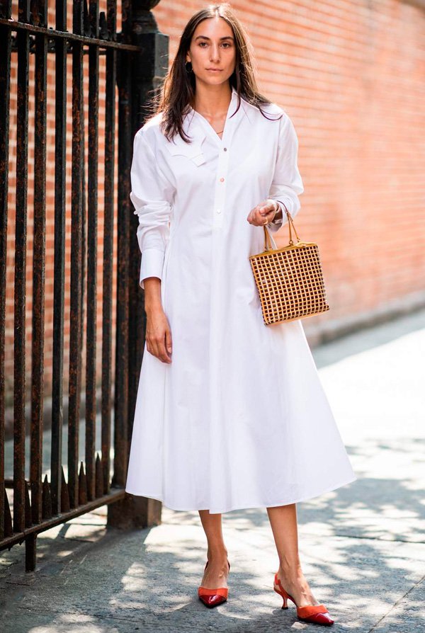 Look com Vestido Branco