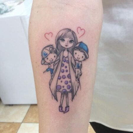 female tattoo children