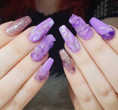 Nail Decorated With Stones