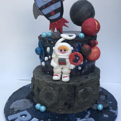 Astronaut Decorated Cake