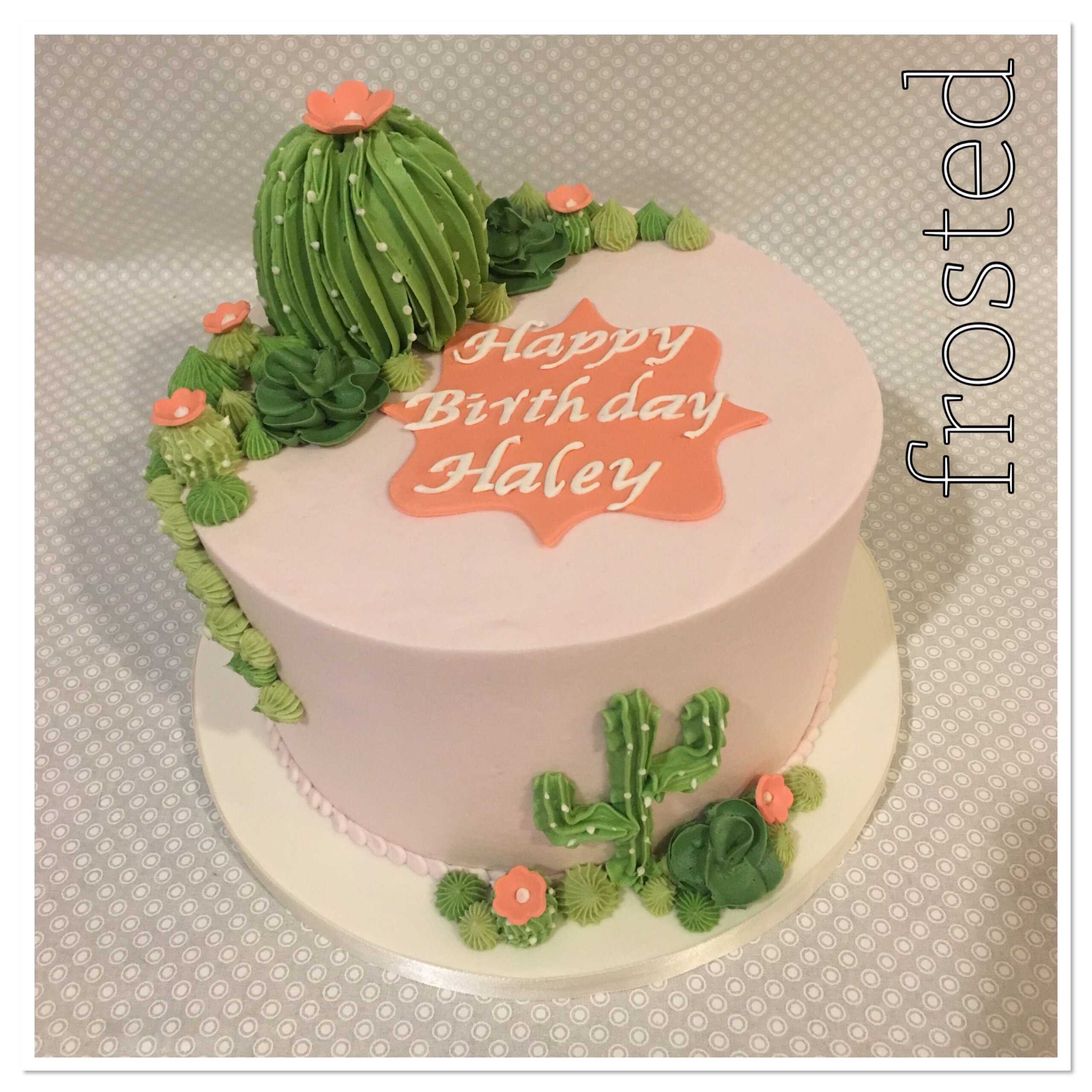 Cactus Decorated Cake