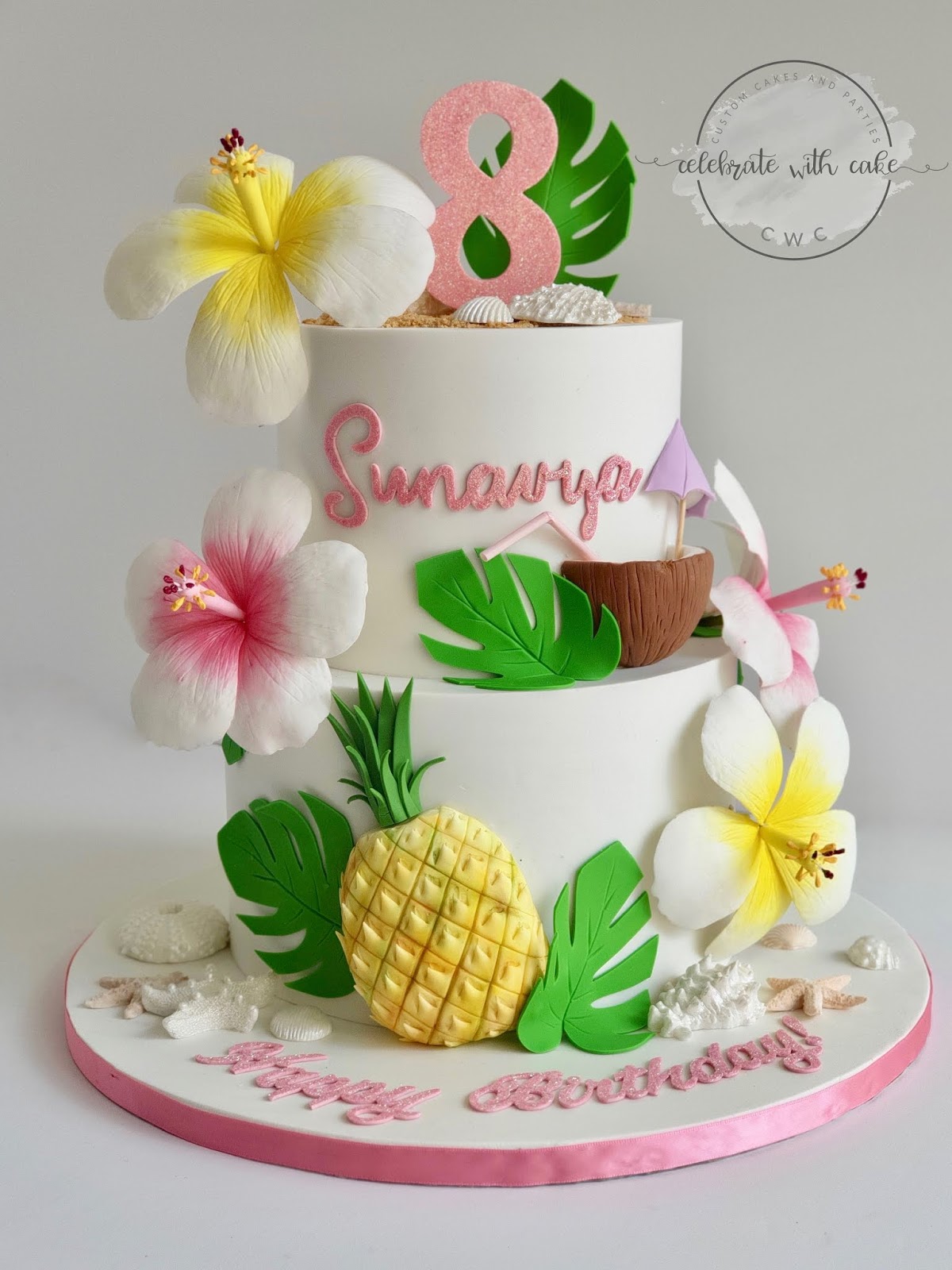 Tropical Decorated Cake