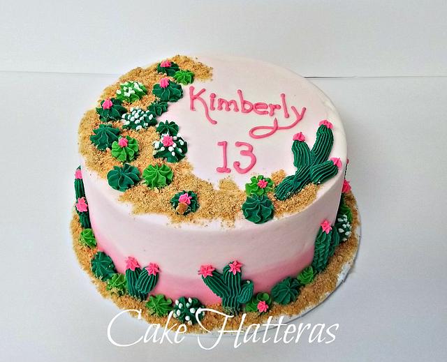 Cactus Decorated Cake