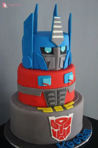 Transformers decorated cake