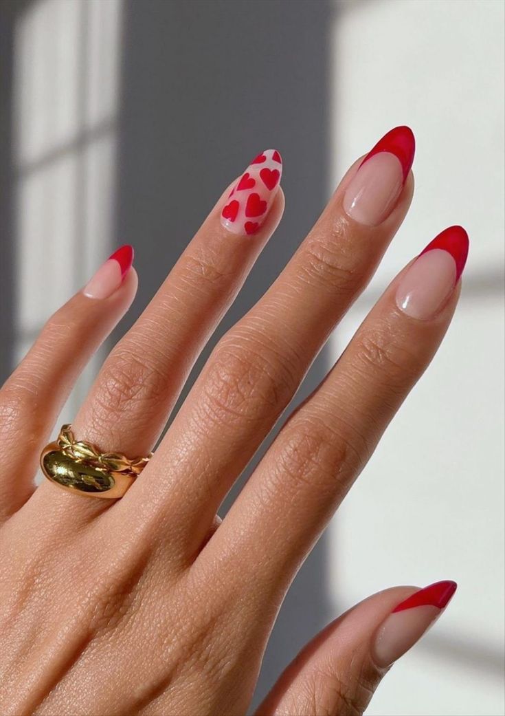 Heart Decorated Nails