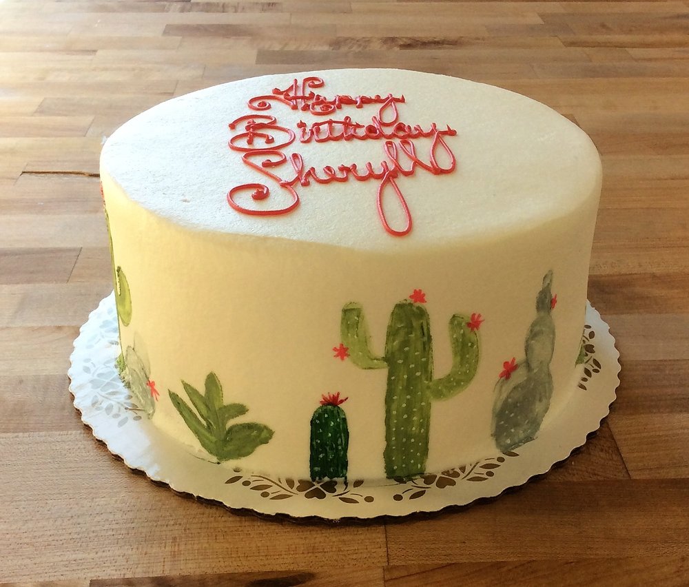 Cactus Decorated Cake