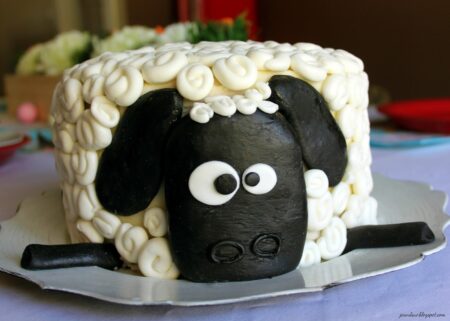 Sheep Decorated Cake