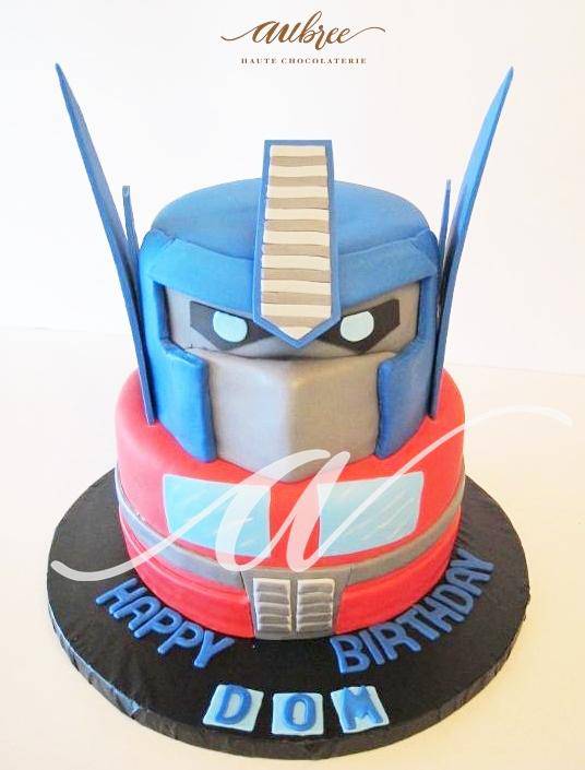 Transformers decorated cake