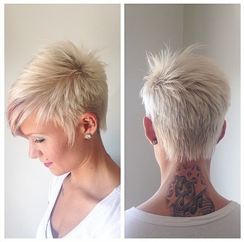 Platinum Short Hair