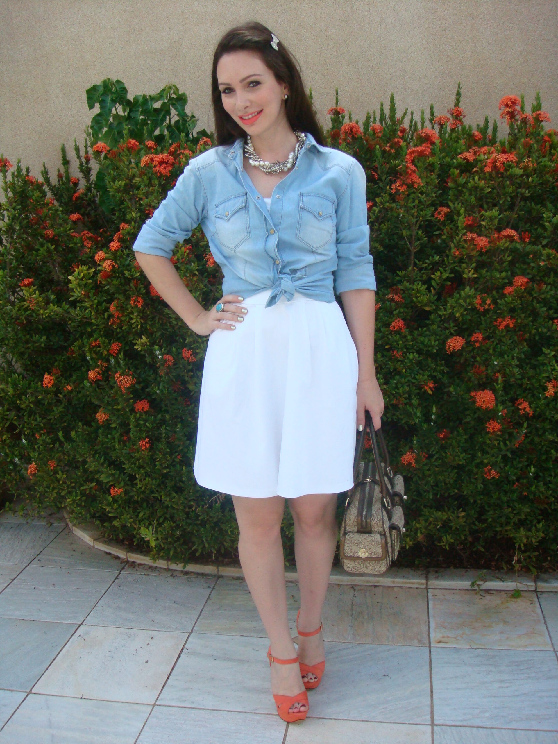 Look com Vestido Branco