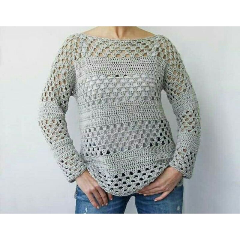 blusa-de-croche-manga-longa