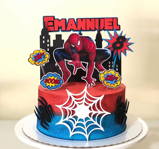 Bolo Decorado Homem Aranha