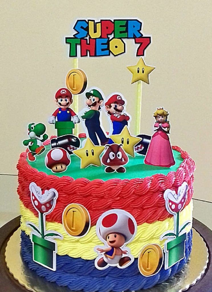 Bolo Decorado Mario Bros