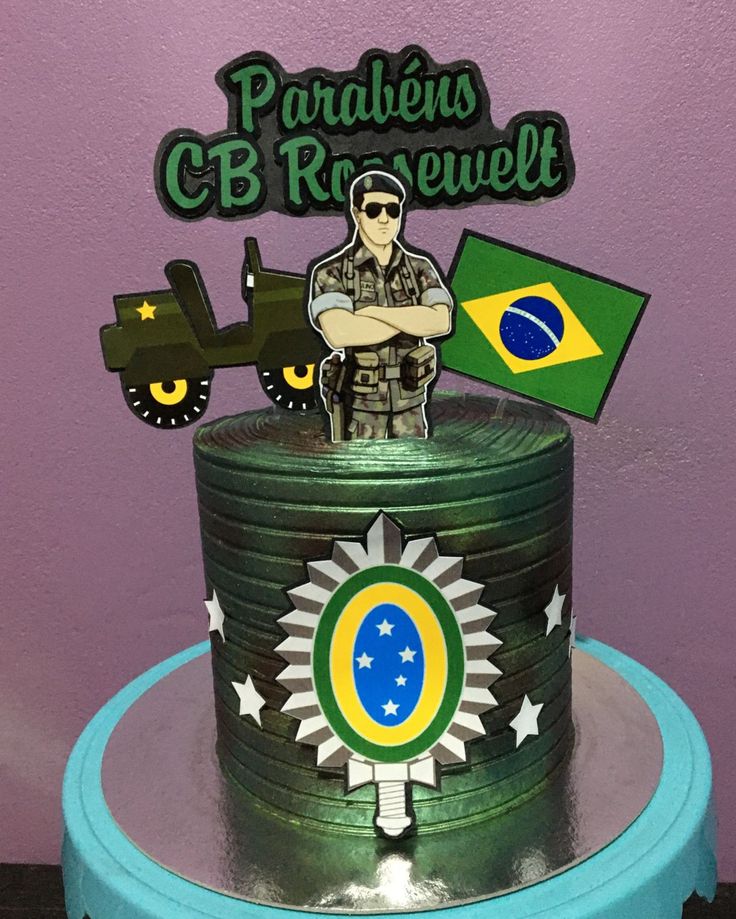 Bolo Decorado Militar