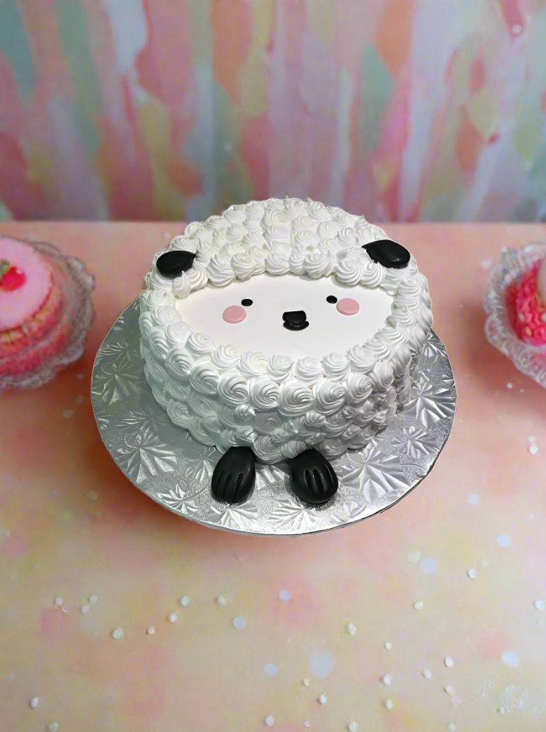 Sheep Decorated Cake