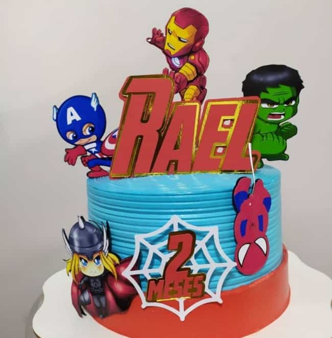 Bolo Decorado Vingadores