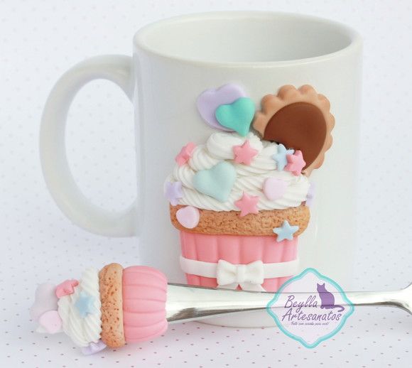 Caneca Decorada Com Biscuit