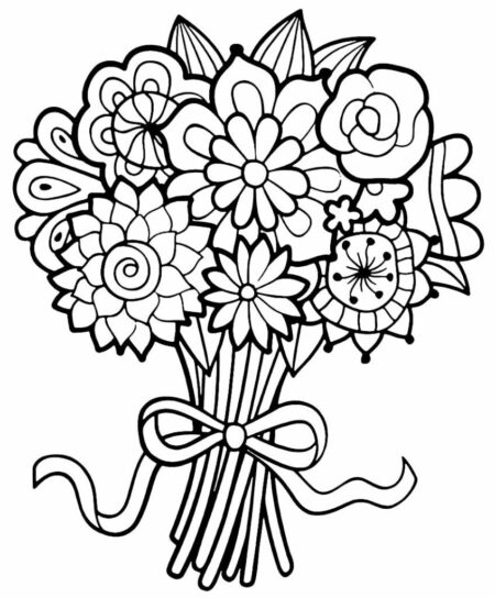 desenho-para-colorir-flores