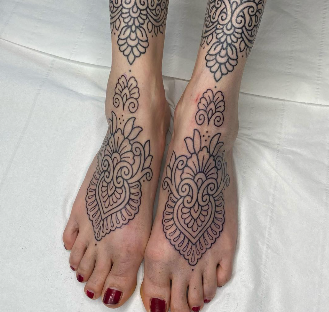 tattoo on foot