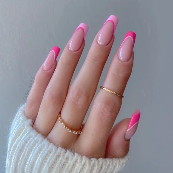 Pink Decorated Nails