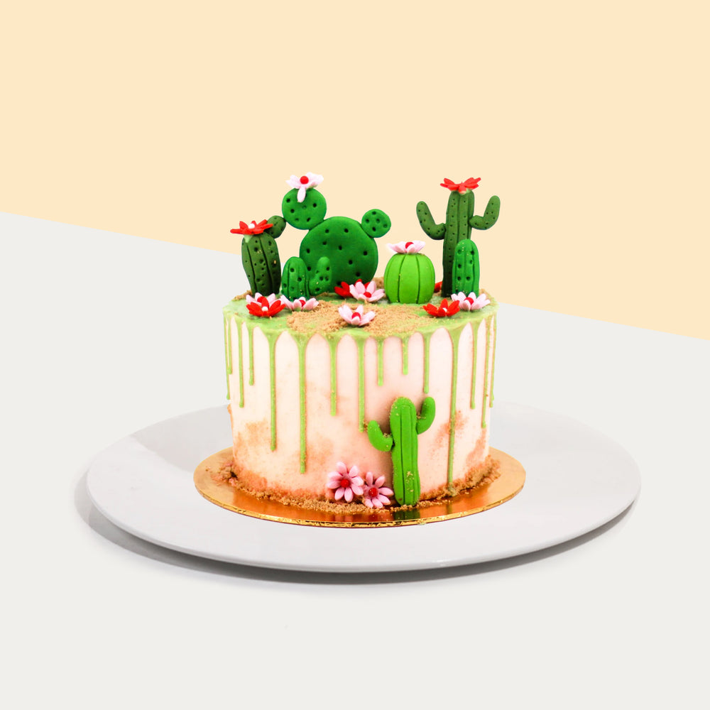 Cactus Decorated Cake