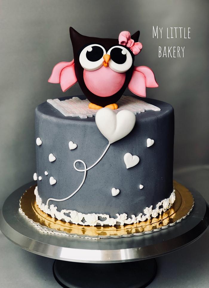 Owl Decorated Cake