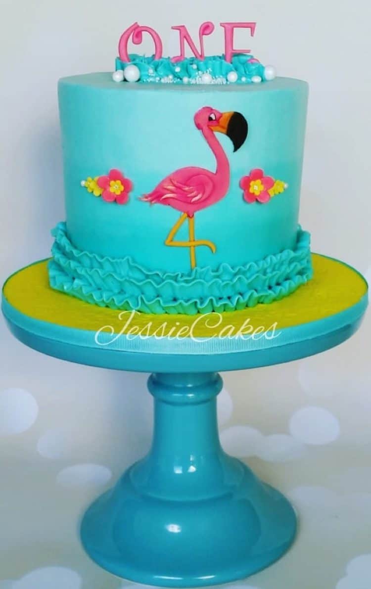 Flamingo Decorated Cake