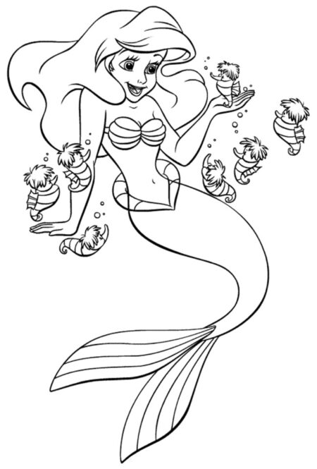 desenho-para-colorir-ariel