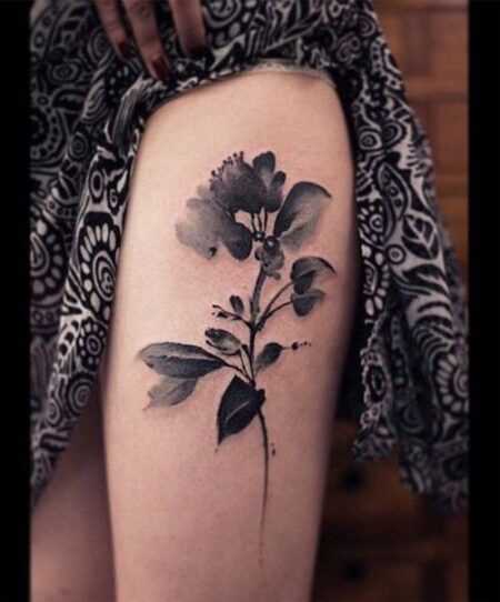 tatuagem-feminina-floral