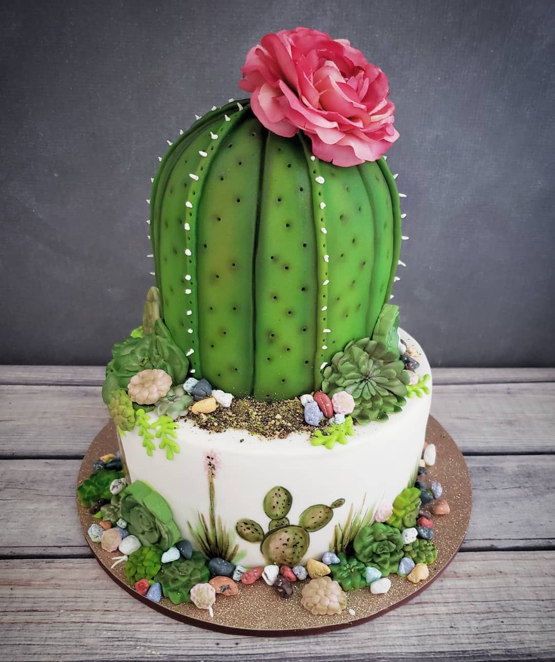 Cactus Decorated Cake