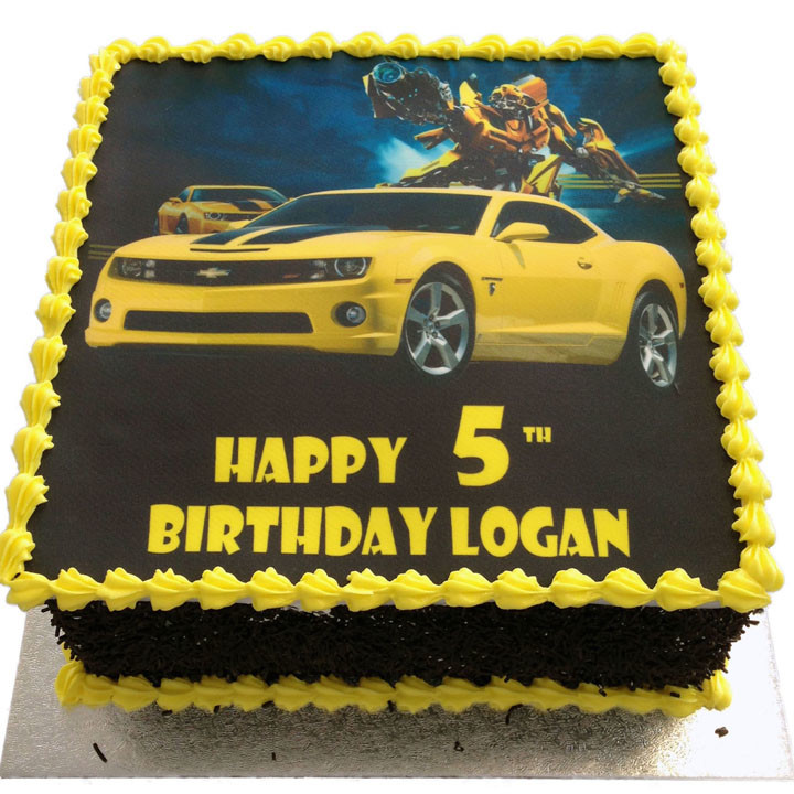 Transformers decorated cake