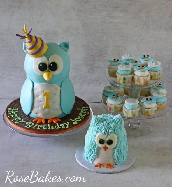 Owl Decorated Cake