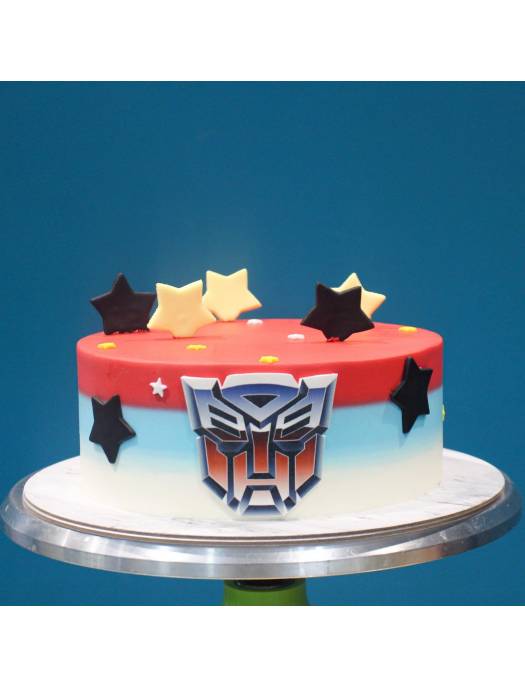 Transformers decorated cake