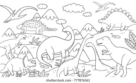 desenho-para-colorir-dinossauro