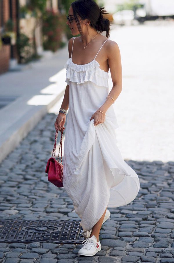 Look com Vestido Branco