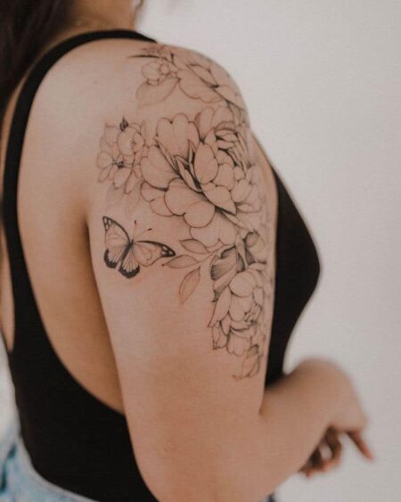 tatuagem-feminina-floral