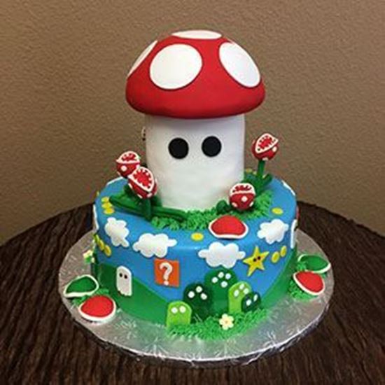 Mario Bros Decorated Cake