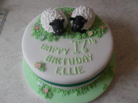 Sheep Decorated Cake